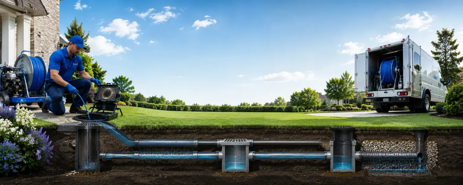 Outdoor drain cleaning information for Andover, IA